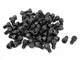 Aexit 100Pcs 1/4' '- 20x3 / 8' '12.9 Viti a testa cilindrica con esagono incassato nero in...