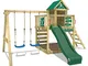 Parco giochi in legno WICKEY Smart Cave giochi da giardino per bambini, casetta da gioco c...