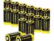 morpilot CR123A 3V Batterie, 16PCS CR123 1500mAh Pile Monouso, Ultra Potenza e Alte Presta...