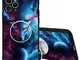 Yoedge Cover con Supporto per iPhone X/Xs, Custodia Morbida Silicone con Design Print Cute...