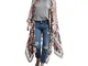 Homebaby® Copricostume Mare Cardigan Donna Chiffon Stampa - Casual Estivo Scialle Elegante...