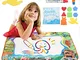 Iraza Doodle Tappeto Acqua Colorabile Magico Bambini 100 x 70 cm Acqua Tappetino Scarabocc...