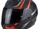 Scorpion Casco moto EXO-390 HAWK Opaco Nero-Rosso M