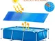 Surfilter Bacirc; riscaldatore solare per piscina; Bolle blu rettangolari, copertura per p...