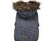 Fou Fou Dog FFD 63057 Cappottino Giacca a Vento per Cane Chelsea, L, Denim Blu