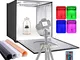 Neewer Light Box Scatola Tenda Fotografica RGB con Telecomando a Infrarossi, 50cm Pieghevo...