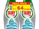 Fairy Gel Detersivo Lavastoviglie - 64 Lavaggi - 2 bottiglie da 32 lavaggi - Limone