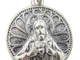 CB - Medaglia Scapolare Sacro Cuore Sacro Sacro Sacro Madonna del Mt Carmelo, 7/8 pollici
