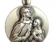 Medaglia di Sant'Anna In Argento Massiccio 925 - Protettrice delle Partorienti