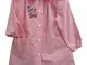 siggi GREMBIULE 33GR3057 SCUOLA SCUOLA MATERNA BAMBINA BIANCO/ROSA 2-3-4-5-6 ANNI (45 2 AN...