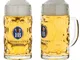 Boccale da birra in vetro con logo originale HB | Hofbräuhaus München "Isarseidel" 0,5 l –...