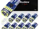 Audew W5W/T10 LED CANBUS Auto Targa Lampade 15 x 4014 SMD Chips 12V 6712K Cuneo Tipo Lampa...