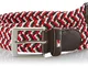 Tommy Hilfiger ADAN Belt Cintura, Multicolore (Rio Red-PT/Multi), 90 Uomo