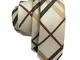 Cravatta da uomo classica skinny alla moda tessuto di seta cravatta per appuntamenti, matr...