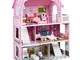 Froadp Casa delle Bambole in Legno 60x27x70cm Barbie Casa dei Sogni Grande Villa delle Bam...