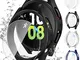 [4+4Pezzi] wlooo Samsung Galaxy Watch 5/4 Cover + Pellicola Protettiva 40mm 44mm Custodia,...