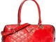 Guess Astrid Box Satchel Red