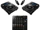 XDJ1000MK2-PACK bundle formato da: due xdj1000mk2 (player multimediale con supporto rekord...