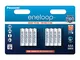 Panasonic eneloop, batteria NiMH pronta all'uso, AAA ministilo, confezione da 8 pile, min....