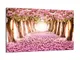 Quadro su tela - Elemento unico - Albero fiori ciliegia natura - 120x80cm - Pronto da appe...