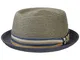 Stetson Cappello di Paglia Licano Toyo Pork Pie Donna/Uomo - Cappelli da Spiaggia Sole con...