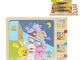 SIPLIV Puzzle en Bois multicouche Puzzle en Bois pour Enfants de 2 à 5 Ans, 4 couches Puzz...