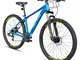 HILAND 29 Pollici MTB Mountain Bike Hardtail per Uomo e Donna con Telaio in Alluminio, Fre...