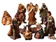 Idea Natale: Presepe natività composto da 11 statue alte fino a 20 cm