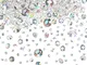 Hicarer 4000 Pezzi Coriandoli da Tavola 3 Dimensioni Cristalli Nuziali Diamanti Acrilici R...