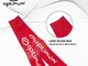 OPTIMUM Touch Rugby Tackle Cintura Bandiere, Colore: Rosso