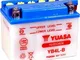 BATTERIA YUASA YB4L-B COMPATIBILE CON PIAGGIO NRG MC3-50 CC - 2000-2004 MOTO SCOOTER SPECI...