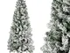 Gotoll Albero di Natale Artificiale 180 cm con 600 Punte per Rami,Materiale in PVC,Ignifug...