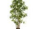 artplants.de bambù Artificiale, 480 Foglie, 80cm - Albero di bambù/Pianta Ornamentale