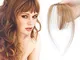 SEGO Frangia Capelli Veri Frangetta Clip Extension Human Hair Bang Invisibile Sottile 100%...