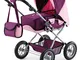 Bayer Design 15057AA Carrozzina per Bambole Grande, Passeggino per Bambole, pieghevole, re...