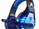 Pacrate Cuffie da Gaming per PS4 con Microfono, GH-1 Riduzione del Rumore Cuffie con Stere...