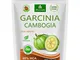 Garcinia Cambogia 90 capsule vegetali (4:1 estratto, 60% HCA) polvere di frutta con calcio...