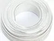 Cavo per altoparlante, 2 x 0,50 mm², 50 m, bianco