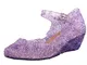 Tyidalin Ballerina Scarpe Ragazza Principessa Costume Ballet Slipper Tacco Festive per 3 a...