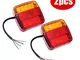 GLCS GLAUCUS 2pcs 12V 20LED Luce Posteriore Rimorchio Universale, Fanale Freno Posteriore...