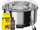 YesEatIs by FEUERDESIGN - MAYON Grill in Acciaio Inox -Kit con Gel ACCENSIONE + CARBONELLA...