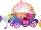 Barbie DPY38-Bambola Principessa Arcobaleno e Carrozza, DPY38