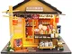 Domybest Casa delle Bambole in Legno Fai da Te Miniature Dollhouse Kit Casa delle Bambole...