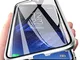 Wishcover Custodia Magnetico per Samsung Galaxy A51,Cover 360 Gradi Full Body Trasparente...