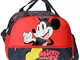 Disney Mickey Mouse Fashion Borsa da Viaggio Multicolore 40 x 28 x 22 cm Microfibra, multi...