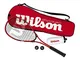 Wilson Starter Squash Kit Set da Squash, Racchetta Impact Pro 300, 2 Palline, 1 Borraccia...