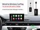 Carlinkit Attivatore Wireless Carplay Dongle USB 2.0 per Auto con Carplay Originale Compat...
