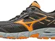 Mizuno Wave Kien G-TX (W), Scarpe da Trail Running Donna, Grigio (Dark Shadow/Orange Pop/H...