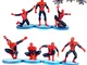 MODALI 7 Pezzi Spiderman Cake Decorazione Mini Superhero Figures Decorations Cake Topper p...