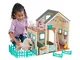 KidKraft Sweet Meadow Scuderia Giocattolo con Cavallo, Casa delle Bambole in Legno con Acc...